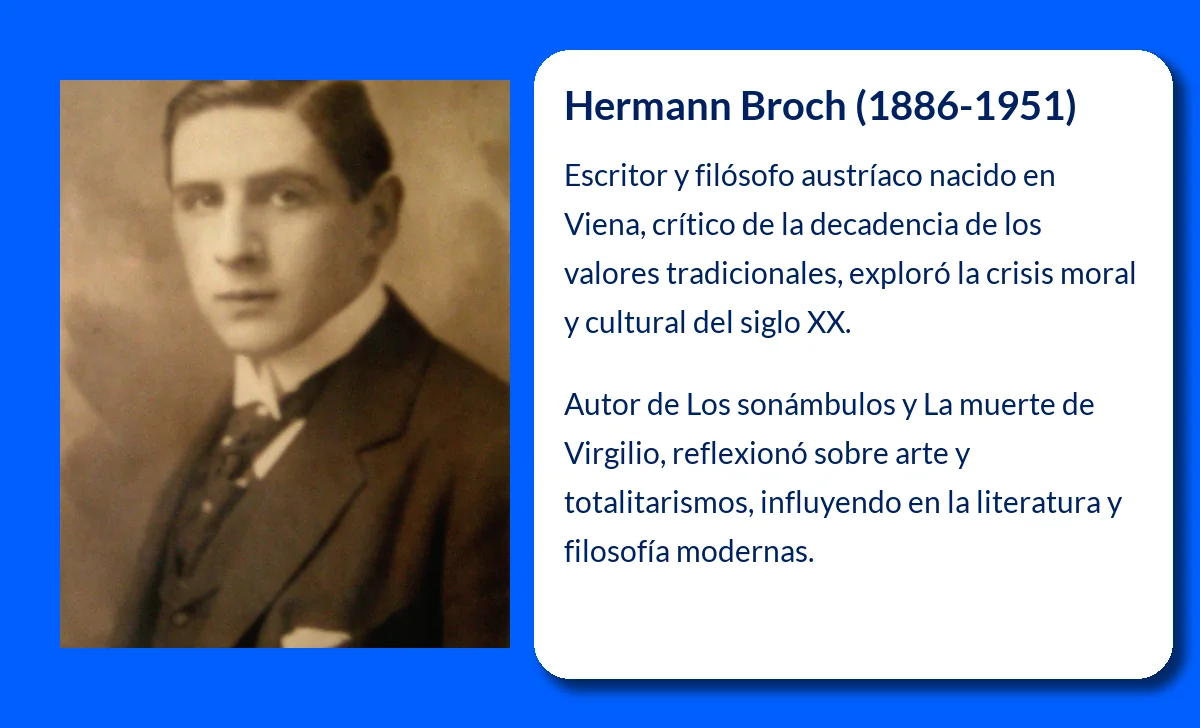 Hermann Broch (1886-1951): El filósofo literario austriaco que reflejó la decadencia del mundo moderno