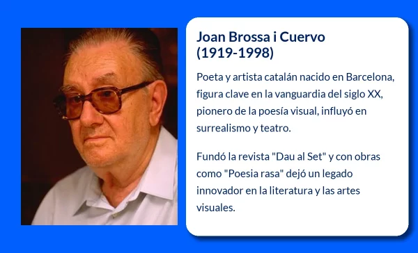Joan Brossa i Cuervo (1919-1998). El poeta y vanguardista catalán que renovó las letras de su tiempo