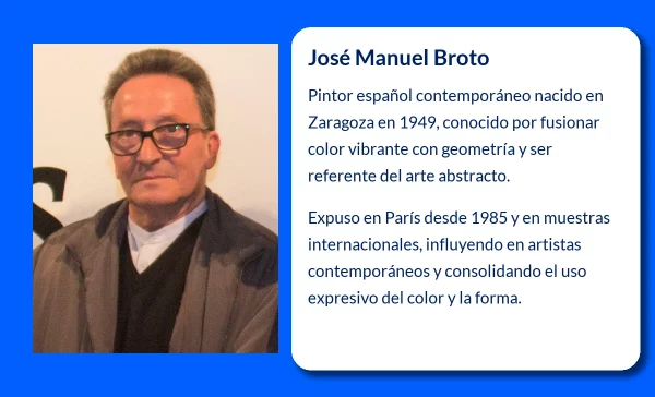 José Manuel Broto (1949-VVVV): El pintor español que fusionó el color y la geometría