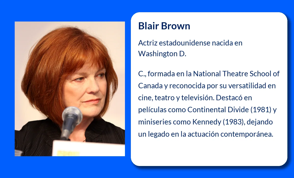 Blair Brown (1948-VVVV): La Estrella de la Televisión y el Cine de Estados Unidos