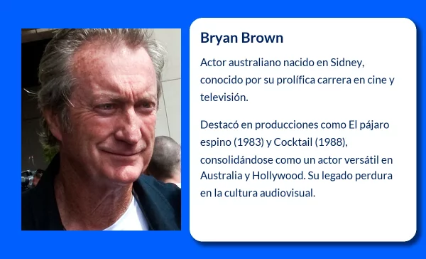 Bryan Brown (1947-VVVV): El actor australiano que marcó una huella en la industria del cine y la televisión