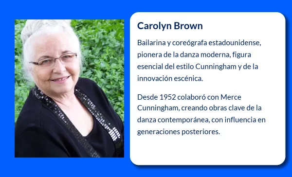 Carolyn Brown (1927-VVVV): La Danzarina y Coreógrafa que Definió el Estilo Cunningham