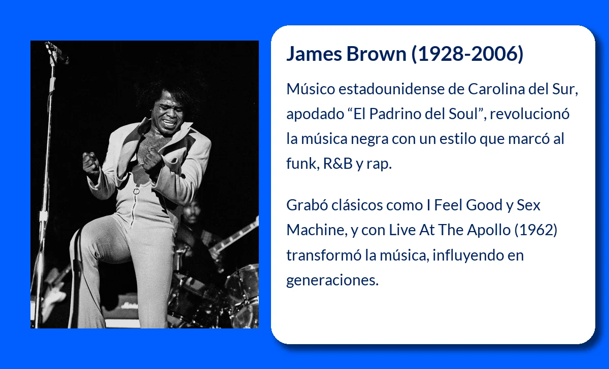 James Brown (1928-2006): El Padrino del Soul que cambió la historia de la música