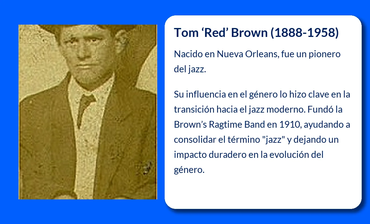 Tom 'Red' Brown (1888-1958): El Pionero del Jazz que Definió una Era Musical
