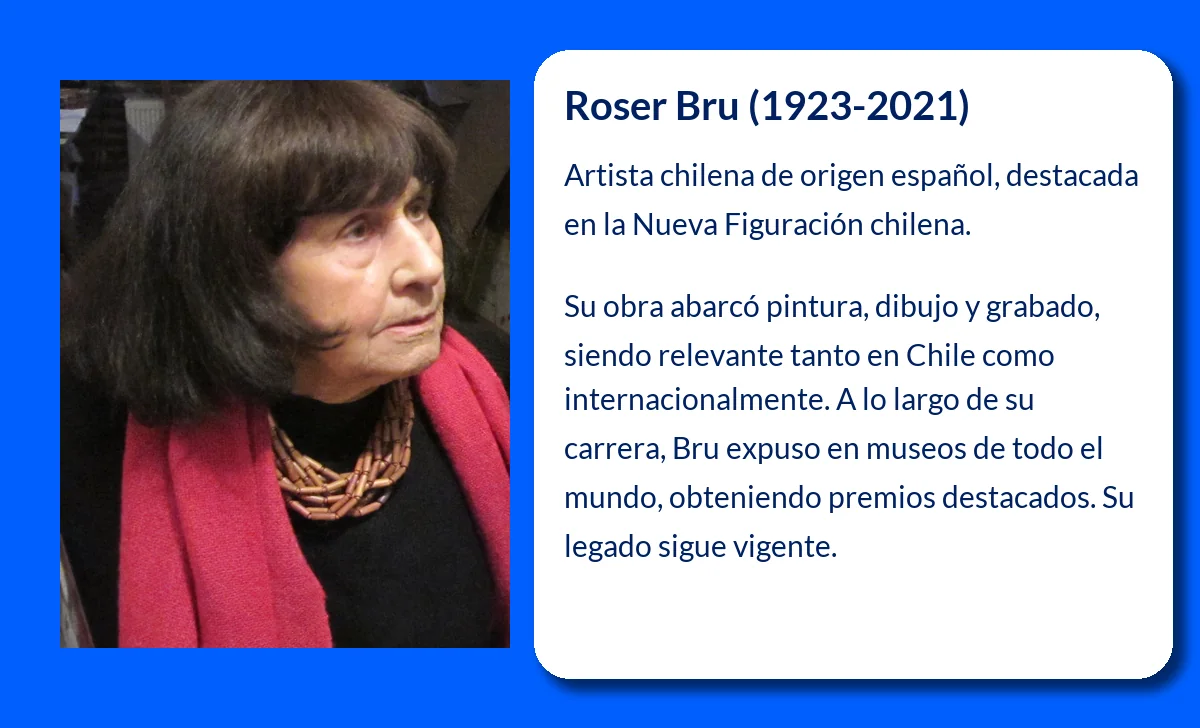 Roser Bru (1923-2021). La artista chilena de origen español que revolucionó la Nueva Figuración