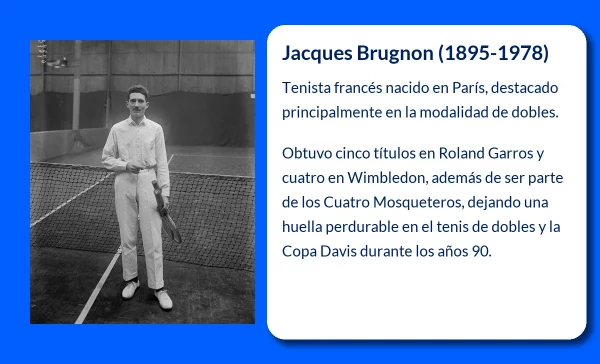 Jacques Brugnon (1895-1978). El Gran Maestro del Dobles en el Tenis Francés