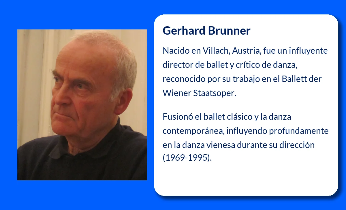 Gerhard Brunner (1939-VVVV): El director de ballet que marcó una era en Viena