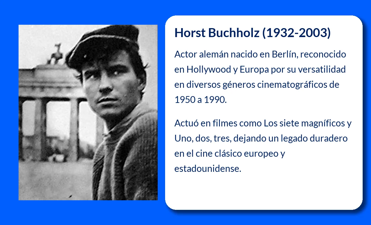 Horst Buchholz (1932-2003). El galán alemán que conquistó Hollywood