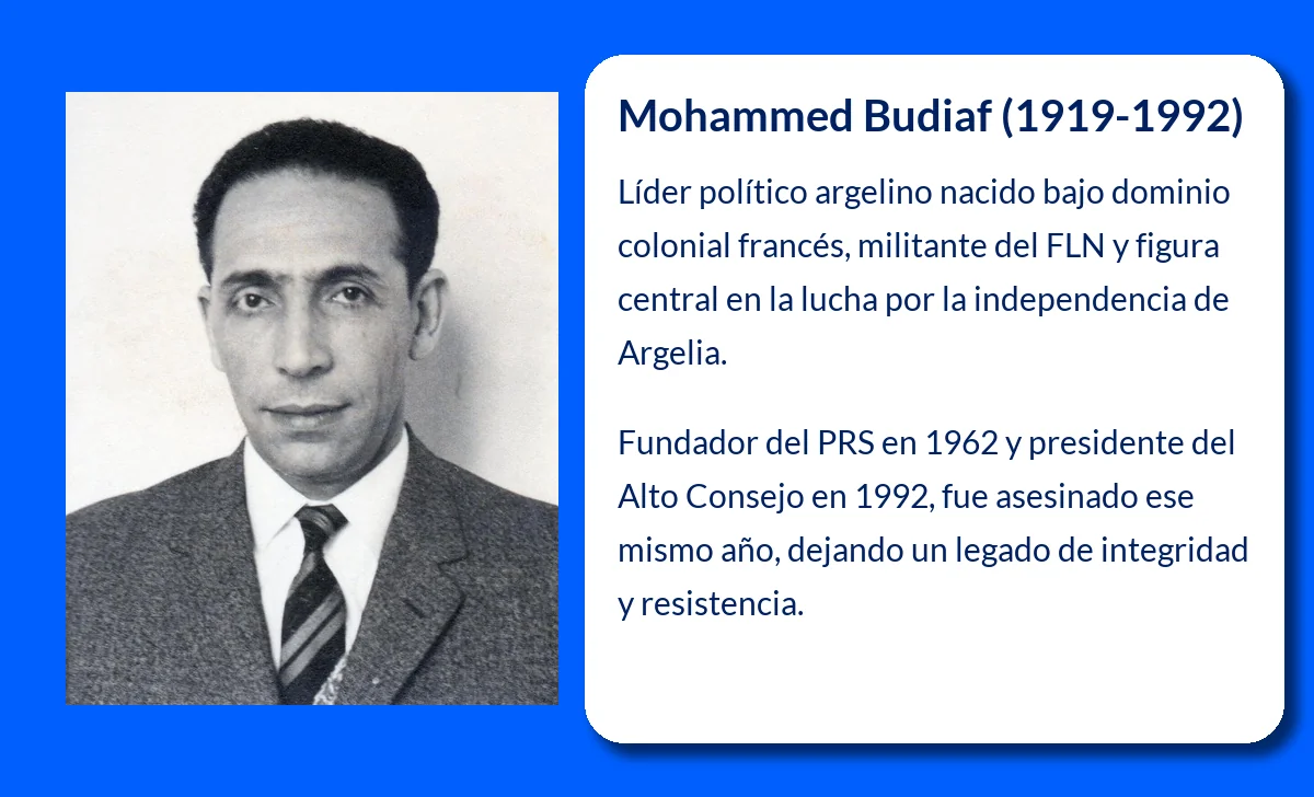 Mohammed Budiaf (1919-1992): El líder que desafió el poder en Argelia