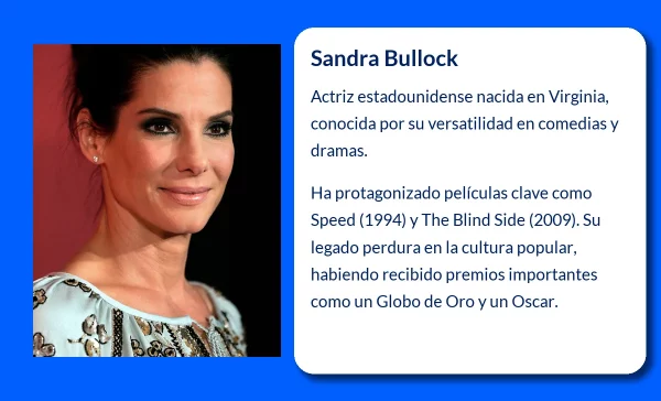 Sandra Bullock (1964-VVVV): La actriz que conquistó Hollywood y el corazón de millones