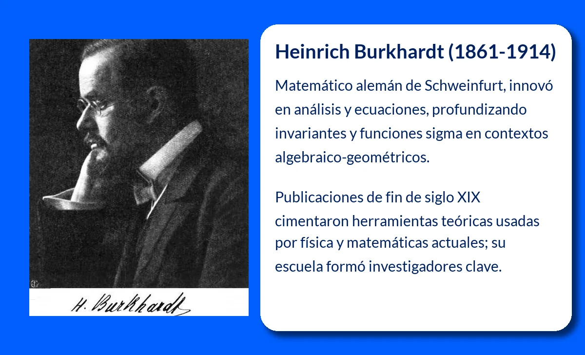 Heinrich Burkhardt (1861-1914): Un matemático clave en la historia de las matemáticas
