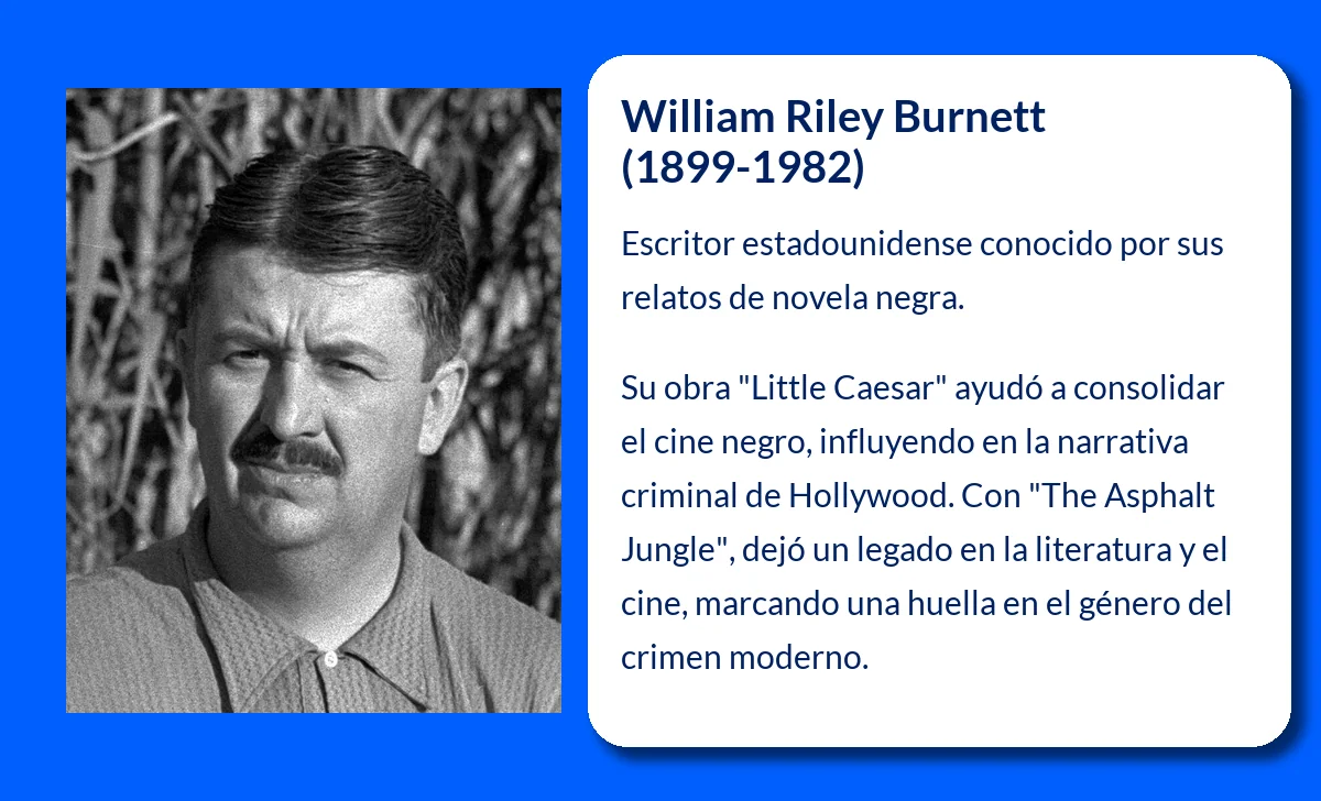 William Riley Burnett (1899-1982): El fundador de la novela negra moderna