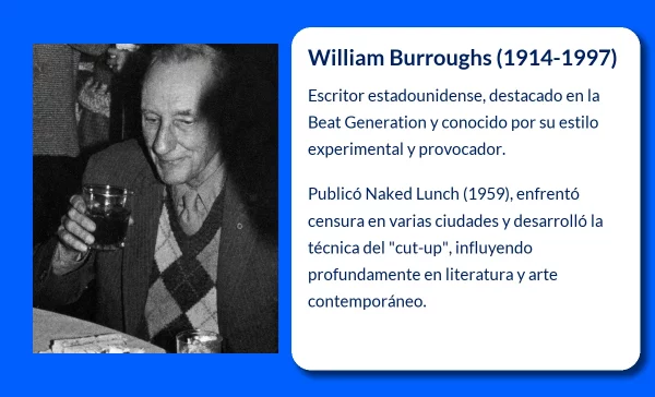 William Burroughs (1914-1997): El narrador experimental que desafió la literatura y la moralidad