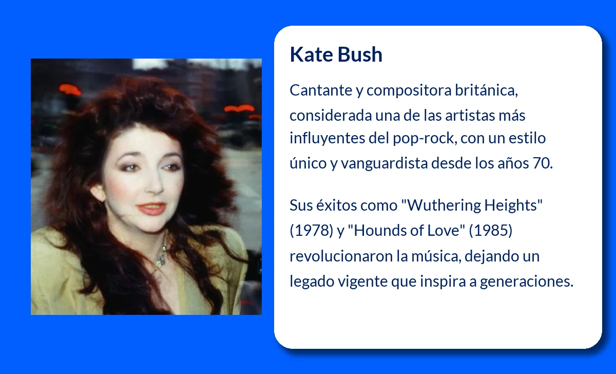 Kate Bush (1958-VVVV): La Reina del Pop-Rock que Revolucionó la Música