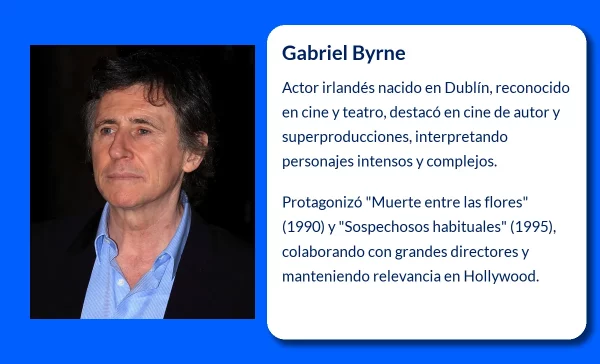 Gabriel Byrne (1950-VVVV): El actor irlandés que conquistó Hollywood