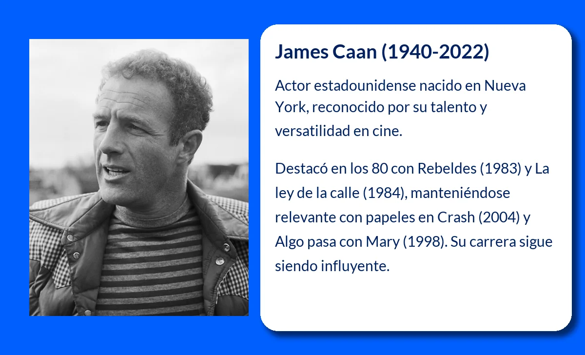 James Caan (1940-2022). El actor de culto que dejó una huella imborrable en el cine estadounidense