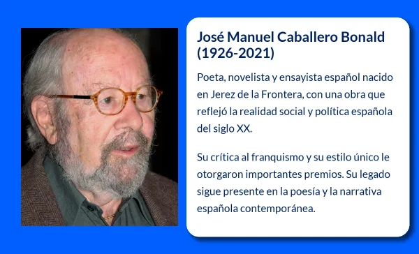 José Manuel Caballero Bonald (1926-2021): Un referente de la poesía española contemporánea