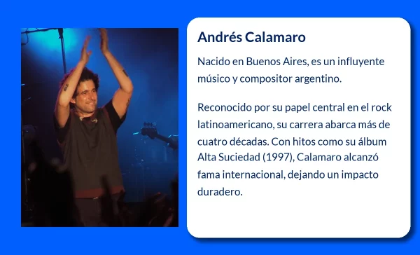 Andrés Calamaro (1961-VVVV): El legado inmortal de un músico argentino legendario