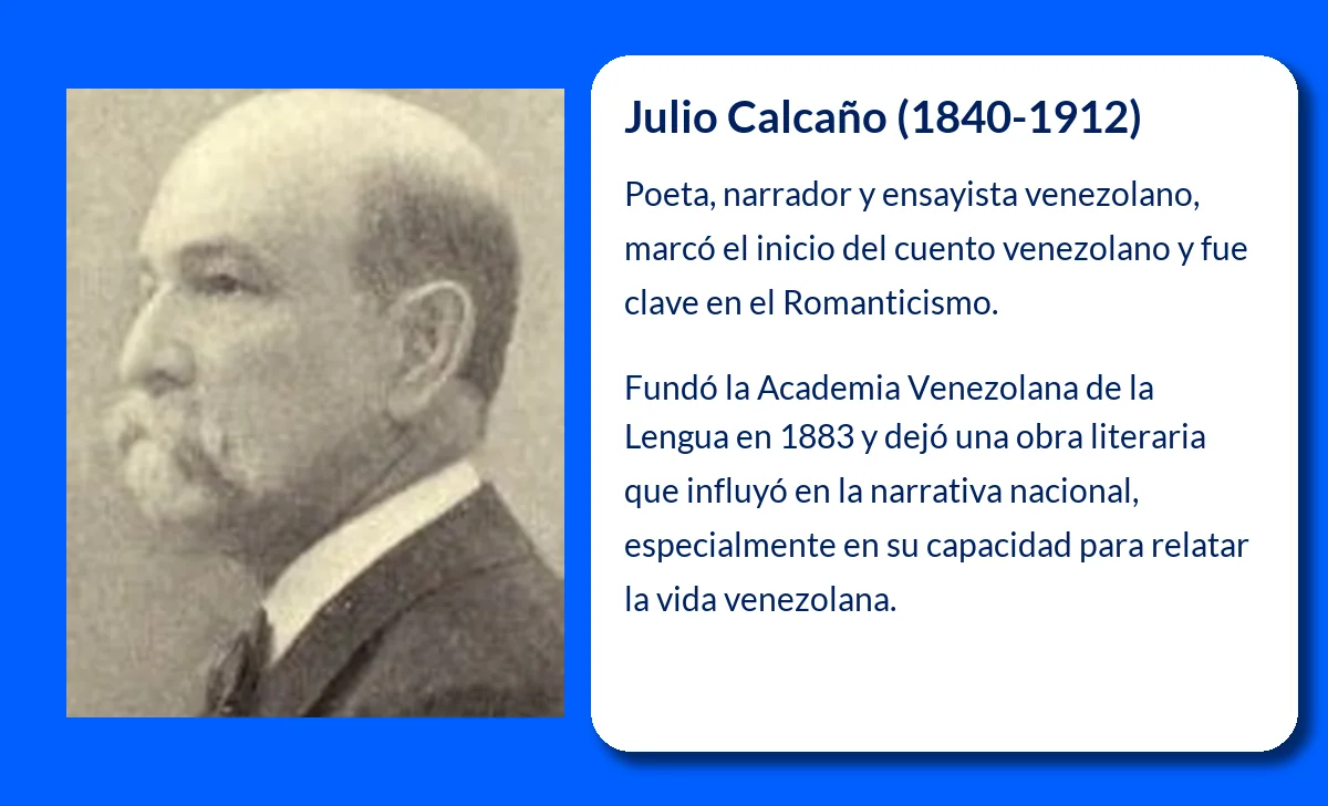 Julio Calcaño (1840-1912): Pionero del Cuento Venezolano y Figura Central del Romanticismo Literario