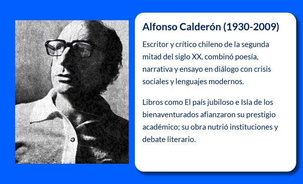 Alfonso Calderón (1930-2009): Un escritor de vanguardia en la literatura chilena