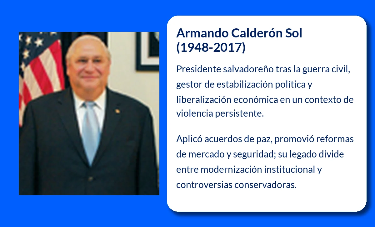 Armando Calderón Sol (1948-2017): Un líder clave en la reconstrucción de El Salvador