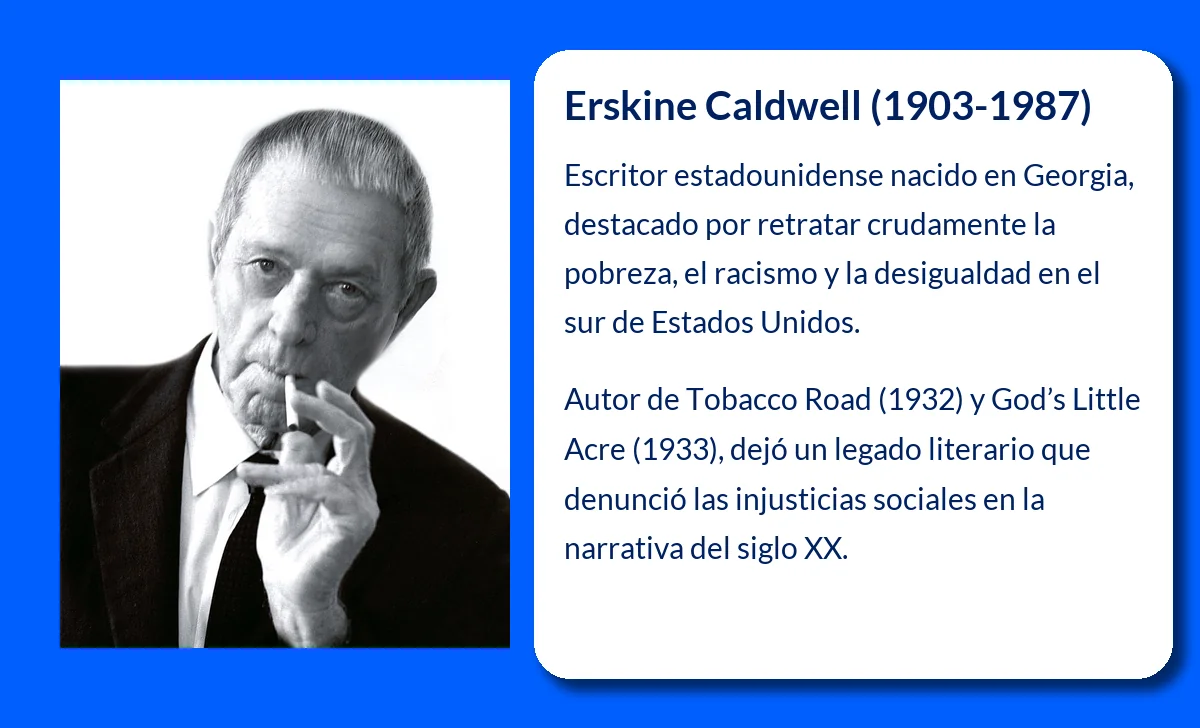 Erskine Caldwell (1903-1987): El autor que desnudó las miserias de la sociedad sureña
