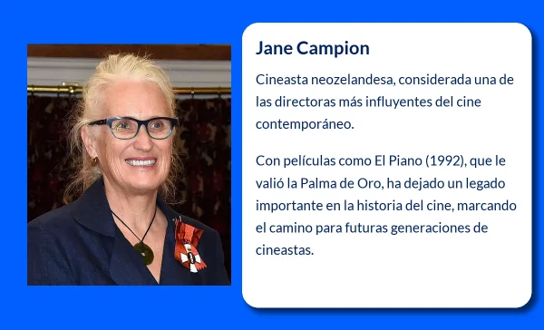 Jane Campion (1954-VVVV). La cineasta pionera de Nueva Zelanda que marcó un hito en la historia del cine
