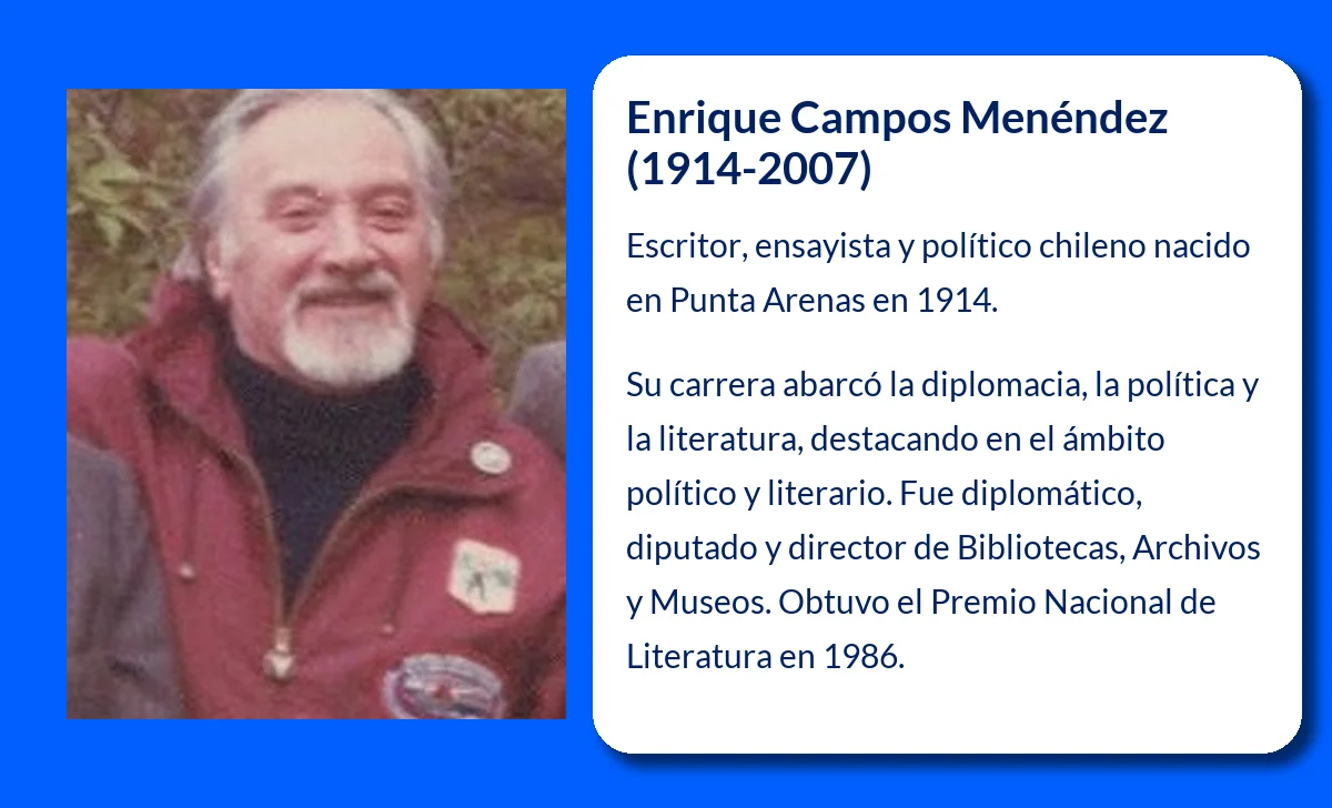 Enrique Campos Menéndez (1914-2007): Un legado literario y político de Chile