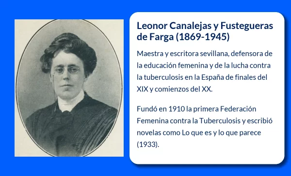 Leonor Canalejas y Fustegueras de Farga (1869-1945). La vida de una maestra y escritora comprometida con la educación y la lucha contra la tuberculosis