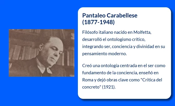 Pantaleo Carabellese. El pensador que redefinió la ontología crítica