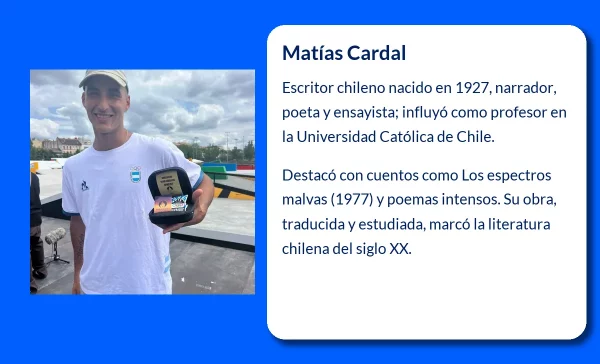 Matías Cardal. El escritor chileno que trascendió con su narrativa y poesía