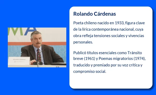 Rolando Cárdenas. El poeta chileno que capturó la esencia de su tiempo a través de la palabra