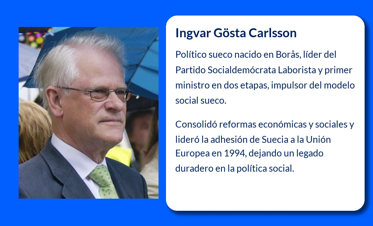 Ingvar Gösta Carlsson (1934-VVVV): El político que marcó la historia de Suecia