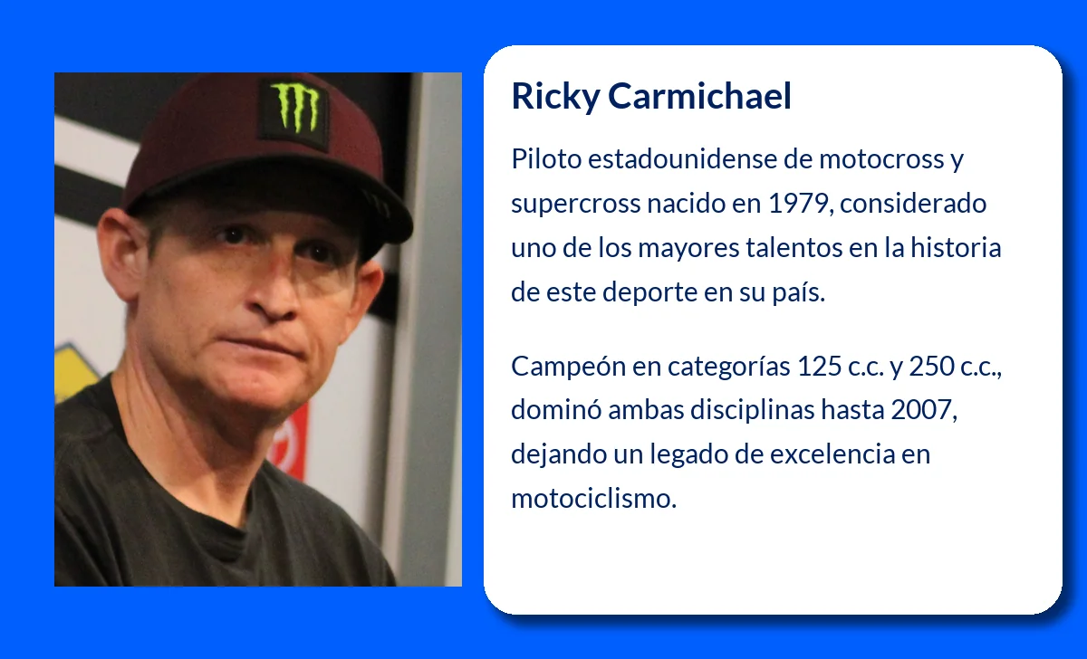 Ricky Carmichael (1979-VVVV). El prodigio del Supercross que deslumbró al mundo del motocross