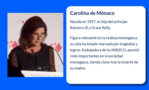 Carolina de Mónaco (1957-VVVV). La princesa monegasca que marcó una era