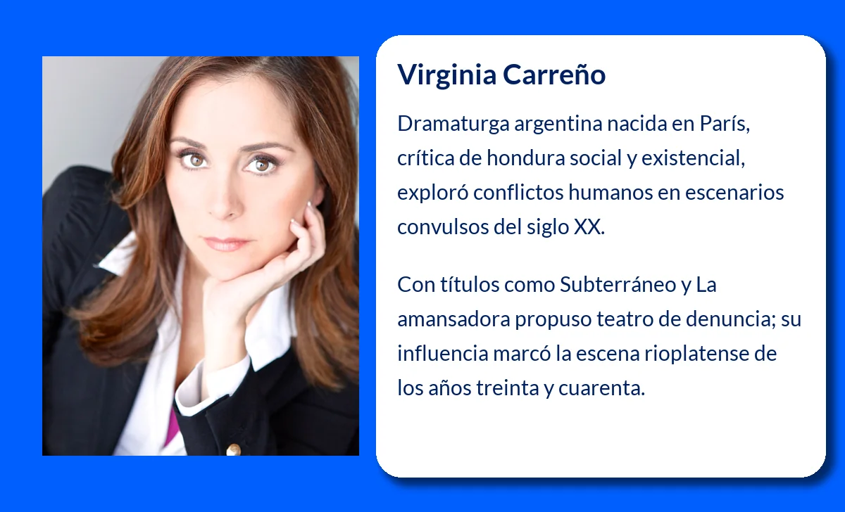 Virginia Carreño (1912-?) - La dramaturga argentina que marcó su huella en la escena cultural