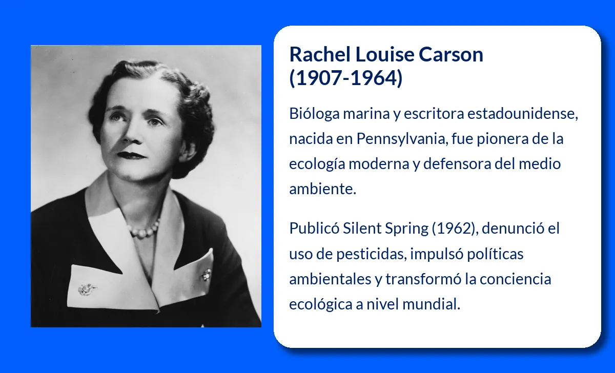 Rachel Louise Carson. La pionera de la ecología moderna que transformó la conciencia ambiental