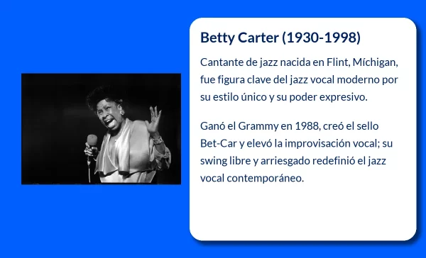 Betty Carter. La voz inolvidable del jazz moderno