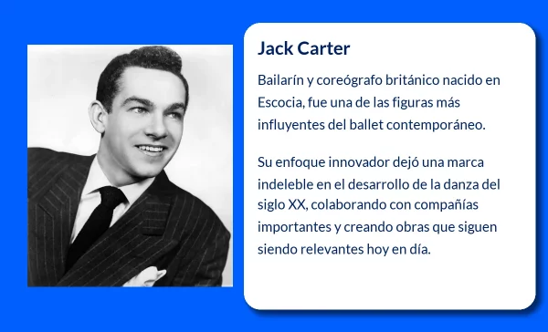 Jack Carter (1923-VVVV). El bailarín y coreógrafo británico que dejó una huella imborrable en el mundo de la danza