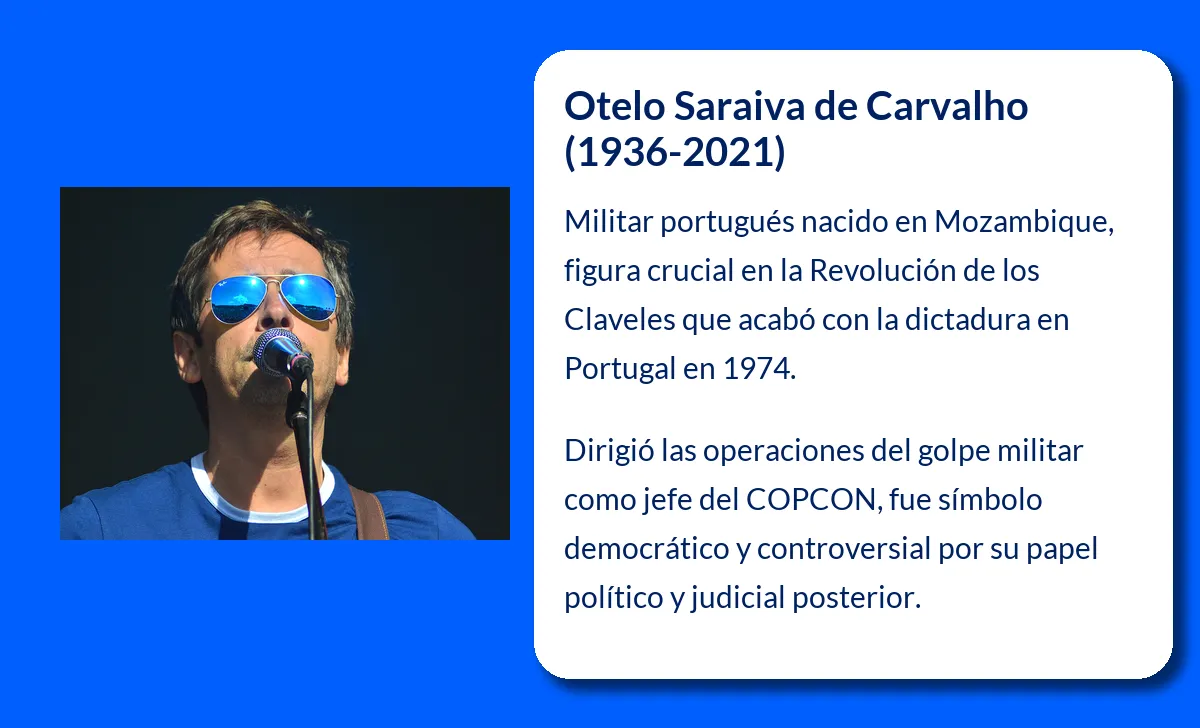 Otelo Saraiva de Carvalho. El carismático militar portugués detrás de la Revolución de los Claveles