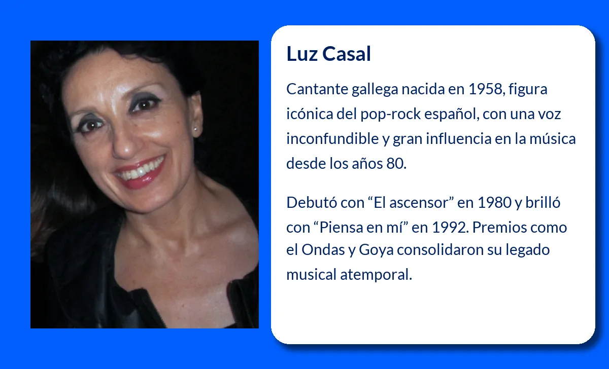 Luz Casal. La Reina del Pop-Rock Español