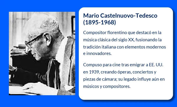 Mario Castelnuovo-Tedesco. El compositor italiano que dejó huella en la música clásica contemporánea
