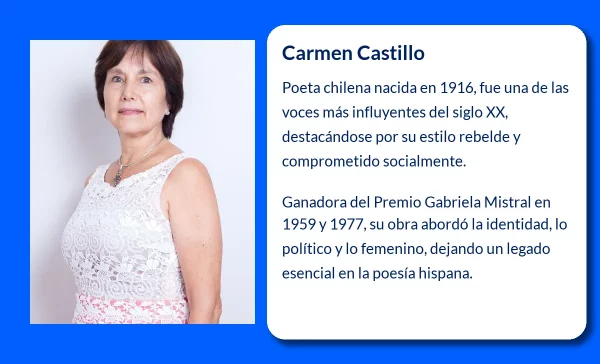 Carmen Castillo. La poeta chilena que dejó huella en la literatura latinoamericana