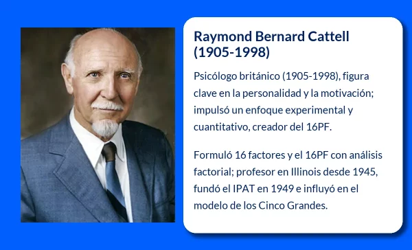 Raymond Bernard Cattell. El pionero en la psicología de la personalidad