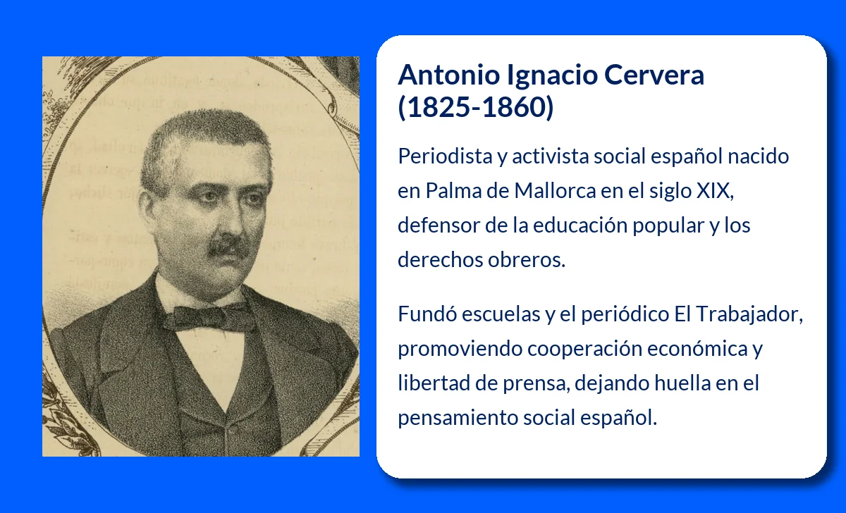 Antonio Ignacio Cervera (1825-1860). El impulsor del periodismo democrático y la instrucción obrera en la España del siglo XIX