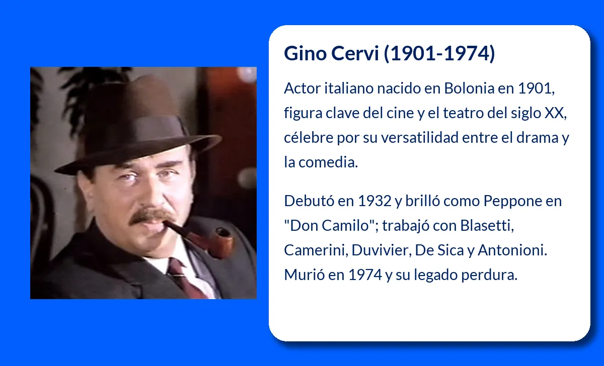 Gino Cervi. El rostro inolvidable del cine y teatro italiano del siglo XX