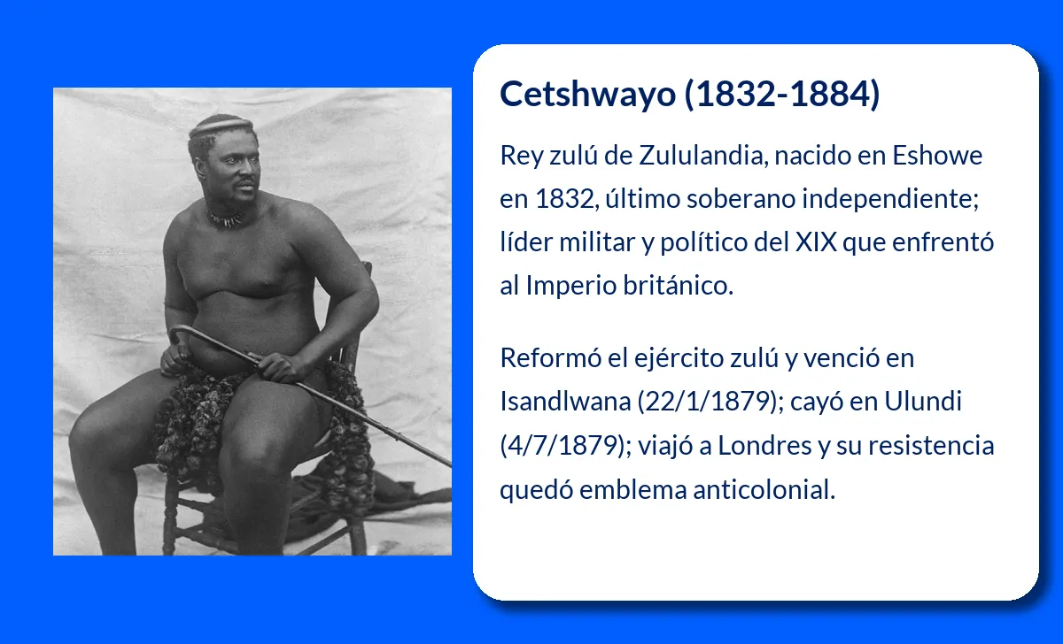 Cetshwayo. El último gran rey zulú que desafió al Imperio británico