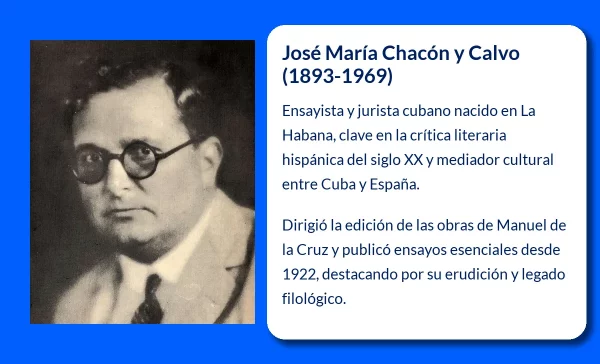 José María Chacón y Calvo. Ensayista cubano clave en la crítica literaria hispánica
