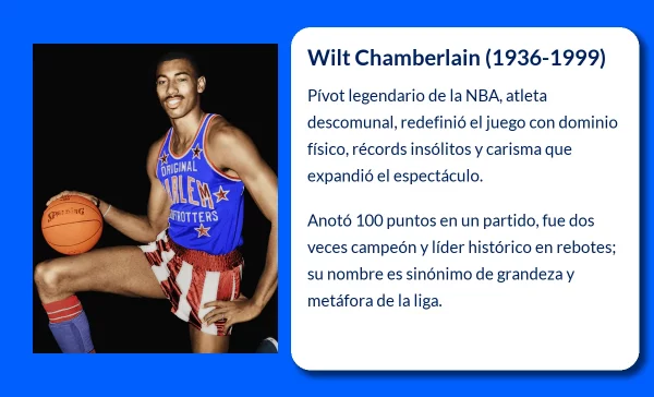 Wilt Chamberlain (1936-1999). El gigante que redefinió la historia del baloncesto profesional