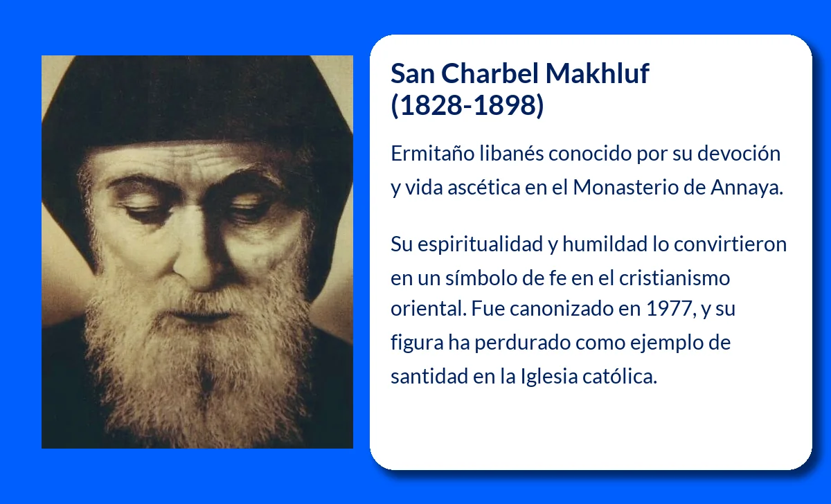 San Charbel Makhluf (1828-1898). El ermitaño libanés cuya santidad traspasó fronteras